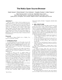 The Nokia Open Source Browser