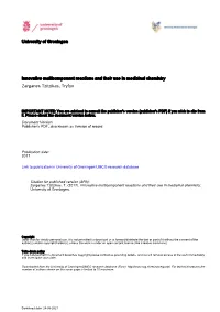 Chapter 6 Industrial Applications of Multicomponent Reactions (Mcrs)