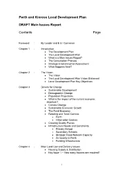 Perth and Kinross Local Development Plan DRAFT Main Issues Report