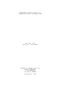 Commissions 27 and 42 of the I.A.U. Information Bulletin on Variable Stars