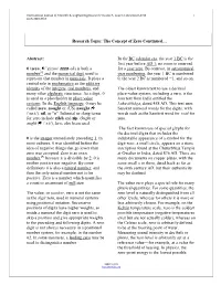 The Concept of Zero Continued…