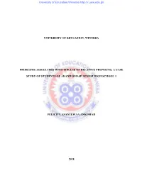 University of Education, Winneba Problems