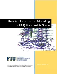 Building Information Modeling (BIM) Standard & Guide