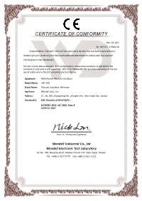 CE Certification