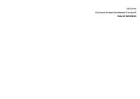 City Centre Strategic Development Framework TABLE of RESPONSES OFFICIAL