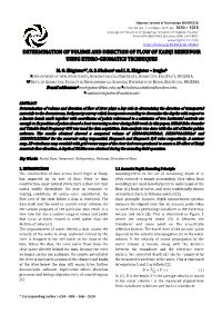 Determination of Volume and Direction of Flow of Kainji Reservoir Using Hydro-Geomatics Techniques