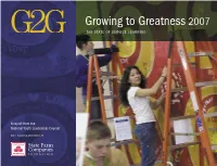 Growing to Greatness 2007 the STATE of SERVICE-LEARNING