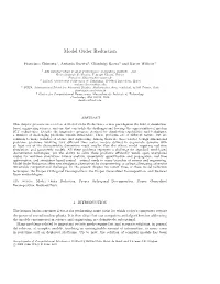 Model Order Reduction