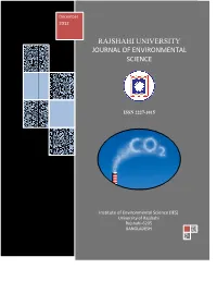 Rajshahi University Journal of Environmental Science