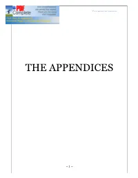 The Appendices