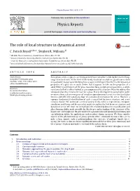 The Role of Local Structure in Dynamical Arrest