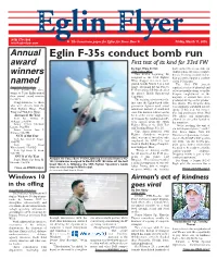 Eglin F-35S Conduct Bomb Run Award First Test of Its Kind for 33Rd FW by Capt