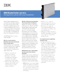 IBM Bladecenter Servers Designed to Grow with Your Business