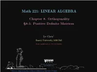 Linear Algebra