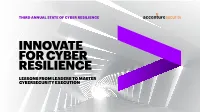 Accenture Third Annual State of Cyber Resilience Report