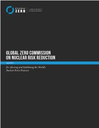 Global Zero Commission on Nuclear Risk Reduction