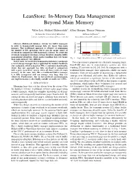 Leanstore: In-Memory Data Management Beyond Main Memory