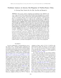 Nonlinear Analysis on Seismic Site Response of Fuzhou Basin, China by Guoxing Chen, Dandan Jin, Jiao Zhu, Jian Shi, and Xiaojun Li