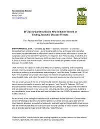 SF Zoo & Gardens Backs New Initiative Aimed