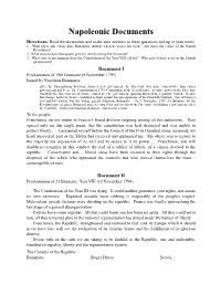 Napoleon Docs Part I