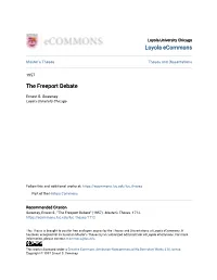 The Freeport Debate