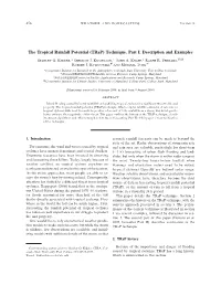The Tropical Rainfall Potential (Trap) Technique. Part I: Description and Examples Ϩ STANLEY Q