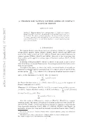 Arxiv:1710.06123V1 [Math.OA] 17 Oct 2017 Prtralgebra