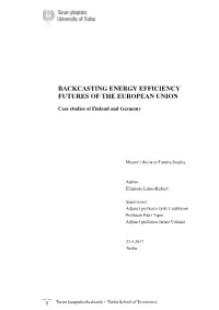Backcasting Energy Efficiency Futures of the European Union