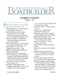 Subject Index Issues 1 – 158