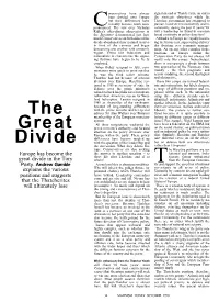 The Great Divide