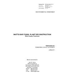 TVA 2011 Environmental Assessment