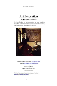 Art Perception * David Cycleback