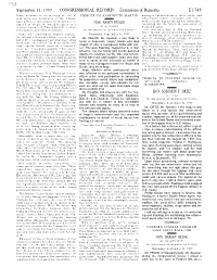 CONGRESSIONAL RECORD— Extensions of Remarks E1745 HON