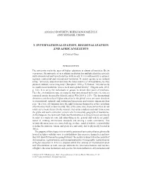 3. Internationalization, Regionalization and Africanization