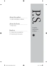 About the Author About the Book Read On