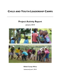 Camp Sizanani Program Report
