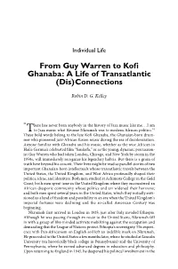From Guy Warren to Kofi Ghanaba: a Life of Transatlantic (Dis)Connections