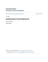 Ouachita Sounds in from This Moment On