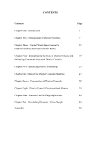 Review on the Role, Functions and Composition of District Councils