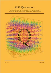 AISB Quarterly an Anarchy of Methods: Current Trends in How Intelligence Is Abstracted in AI by John Lehman (U