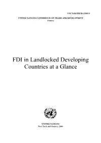 FDI in Landlocked Developing Countries at a Glance