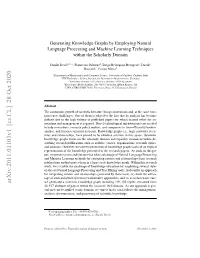Generating Knowledge Graphs by Employing Natural Language Processing and Machine Learning Techniques Within the Scholarly Domain
