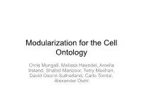 Modularization for the Cell Ontology