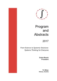 Program and Abstracts