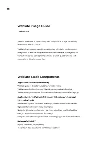 Weblate Image Guide Weblate Stack Components
