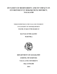 Dynamics of Biodiversity and Its' Impact On