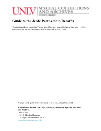 Guide to the Jerde Partnership Records
