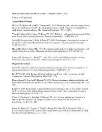 Influential Papers in Filariasis Made Possible by the FR3 Website April