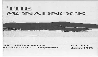 Monadnock Vol. 45 | June 1971