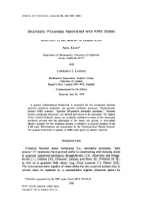 Stochastic Processes Associated with KMS States